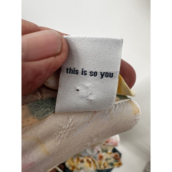 Old Navy rap Mid  Dress Women 3X Multi Pink‎  Floral layered Cotton Wrap V Neck - Picture 9 of 13